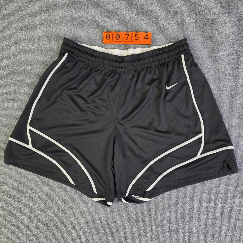 Nike Dri-Fit Team black shorts with white piping Size XL